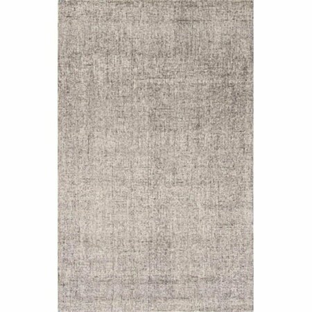 JAIPUR RUGS Hand-Tufted Solid Pattern Wool Ivory/Gray Area Rug  9x12 RUG116584